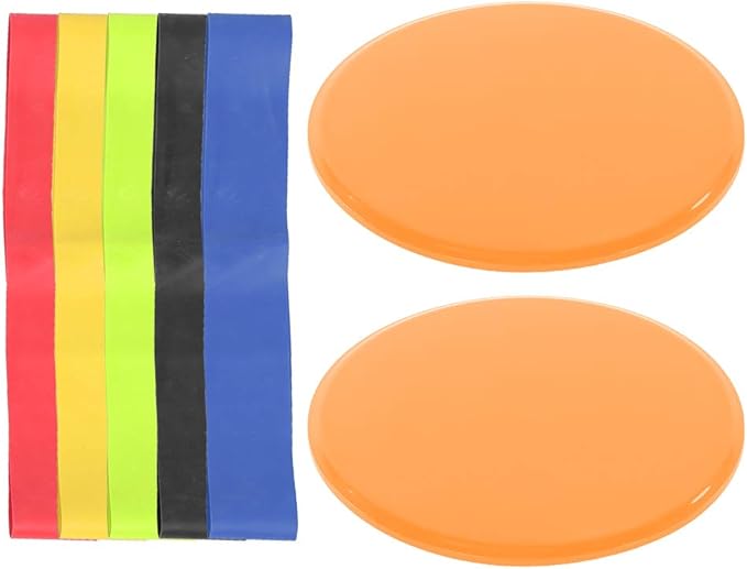 Fitness Sliding Disc Workout Equipment Core Slider Exercise Training Disks for Home Gym Street Workout ABS Material Pink Black Red Blue Green Orange 2 Pack