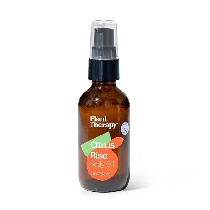 Plant Therapy Citrus Rise Body Oil 2 oz Naturally Uplifting Scent, Lightweight Daily Hydration, Promotes Soft & Healthy Looking Skin, Scented with Pure Essential Oils