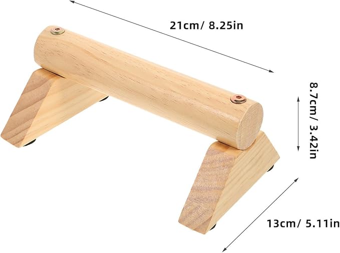 SUPVOX Push-up Handles Set with Non-slip Pads, Pine Wood Pushup Stands 21x13x8.7cm, Muscle Trainer for Home Workout and Strength Training Equipment