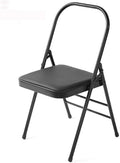 Pilates Yoga Chair, Professional Iyengar Auxiliary Chair, Yoga, Hardened and Thick Yoga Folding Chair, Solid Anti-Slip, Stable and Durable, Black,Blac
