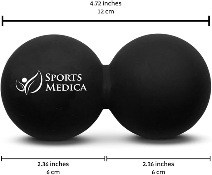 Peanut Massage Ball - Double Lacrosse and Peanut Ball Therapy | Trigger Point Deep Tissue Exercise | Back Muscle Foam Roller for Myofascial Release | Suboccipital Spine Device - Pressure Point
