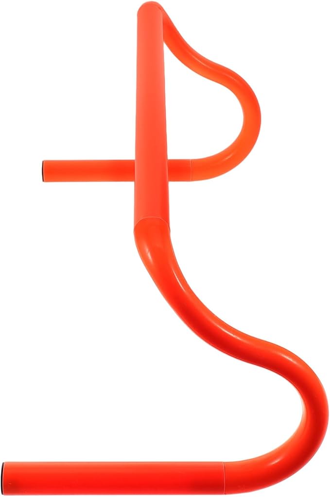 Detachable PVC Jumping Training Hurdle Orange for Outdoor Football Agility Speed Training and Strength Exercises