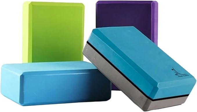 Yoga Wedge Block 2Pcs High Density Yoga Foam Blocks Gym EVA Non-slip Props Brick Solid Color Lightweight Block For Home Practice,Physical Therapy,Pilates.