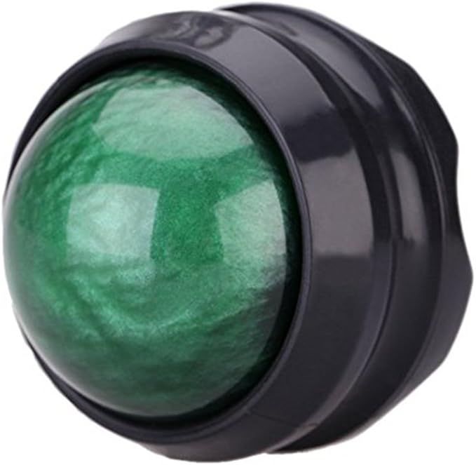 Manual Massage Ball Pain Relief Back Roller Massager Self Massage Therapy and Relax Full Body Tools for Sore Muscle Joint Pain Essential Oils or Lotion Relax (Green)