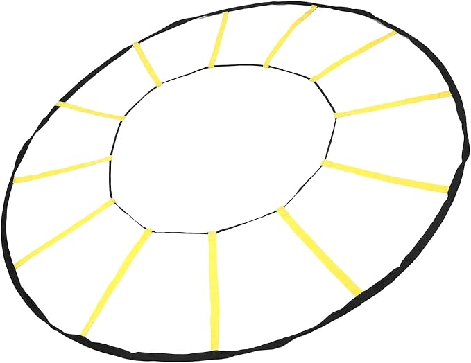 Premium Nylon Circular Training Ladder 12 Rungs Soccer Basketball Football Trainer for Athletes