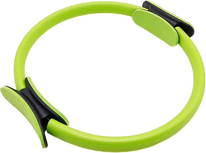 Pilates Ring, Flexible Ring Fitness 14" Yoga Rings Magic Circle with Dual Padded Handles, Fitness Circle for Toning Arms, Thighs/Legs & Core Home Exercise Equipment