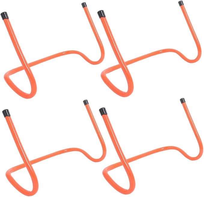 POPETPOP 4Pcs Plastic Training Hurdles Durable Agility Hurdles for Speed Training Professional Sports Track Hurdles for Football Training and Core Strength Exercises