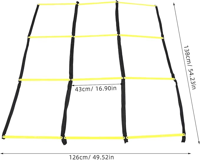 Agility Ladder for Football Speed Training Portable Foldable Rope Ladder for Sports Fitness for Agility and Footwork Drills