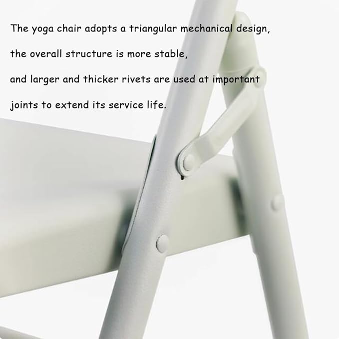 Iyengar Yoga Chair Backless Yoga Chair Pilates Yoga Chair Folding Yoga Auxiliary Chair Flexibility and Strength Training Tool