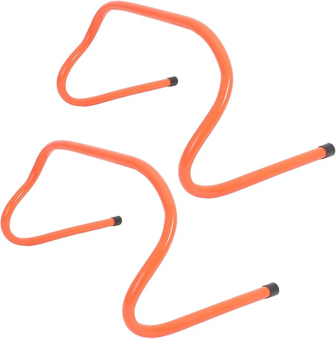 2pcs Agility Speed Hurdles Plastic Football Training Equipment 23cm for Soccer and Basketball Speed Agility Drills