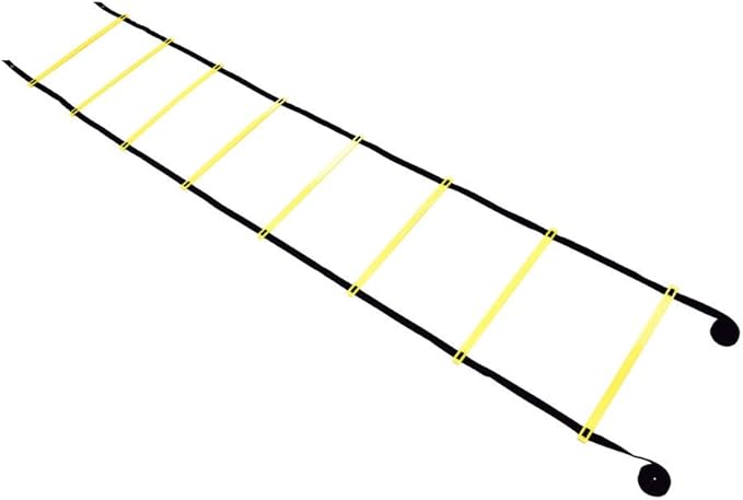BAFOVY Agility Ladder, Adjustable 8 Rung Heavy Duty Football Training Ladder with Durable Nylon Straps, for Speed Agility Coordination Balance Football Rugby Tennis Baseball