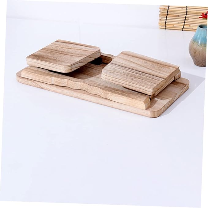 POPETPOP Portable Zen Stool Wooden Meditation Bench Non-Slip Design Suitable for Household Stool