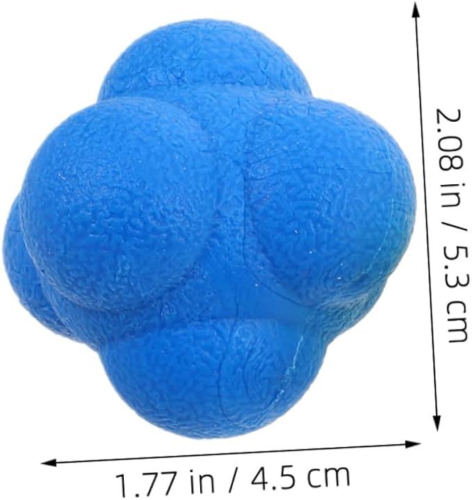 6pcs Reflex Training Balls for Boy Girl and Adults Enhance Speed and Coordination for Sports Agility Durable Elastic Reaction Balls for Hand-Eye Coordination