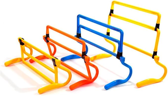 Totority Removable Agility Hurdles for Soccer Training Blue Fitness Equipment for Speed and Coordination Drills for Athletes and for Outdoor and Indoor Use
