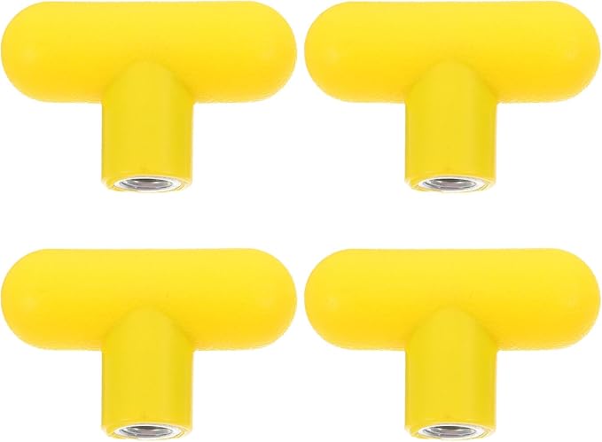 4pcs M8 T-Handle Knob for Exercise Equipment, Rotating Grip Handle for Gym Machines, Pulley Loading Pin Attachment, Strength Training Equipment Accessories