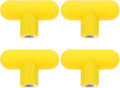 4pcs M8 T-Handle Knob for Exercise Equipment, Rotating Grip Handle for Gym Machines, Pulley Loading Pin Attachment, Strength Training Equipment Accessories