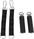 Pull Up Handle TPR Rubber Coated Grip Anti Slip Straight Gym Equipment Attachment for Weightlifting Exercise Strength Training Home Gym Workout Accessories