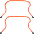 2pcs Speed Training Hurdles 23cm Plastic Football Soccer Agility Equipment for Running and Speed Drills