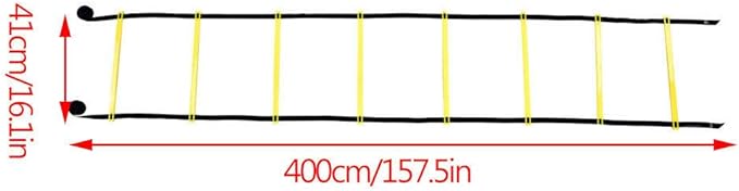 Agility Ladder, Speed Ladders for Soccer Football Speed Agility Training, MultiChoice 8 Rung by SHG