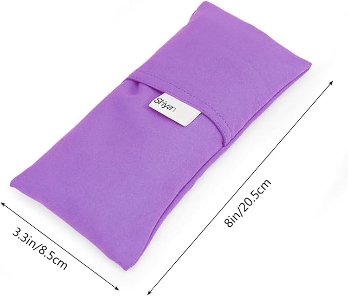 Eye Mask for Sleeping Silk Yoga Pillow for Women Men Relaxation Eye Pillow Purple