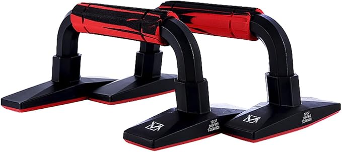 Operitacx Push-up Stand Pair H Shape Push-up Bars Arm Strength Training Tool with Rubber Grip for Home Gym Chest and Abdomen Workout Fitness Equipment