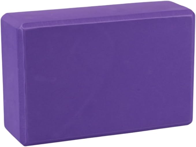 Yoga Block - Unsupported Latex Eva foam - Soft non slip surface with bevel for yoga, pilates, meditation - Yoga accessories for stability, balance and deep stretching
