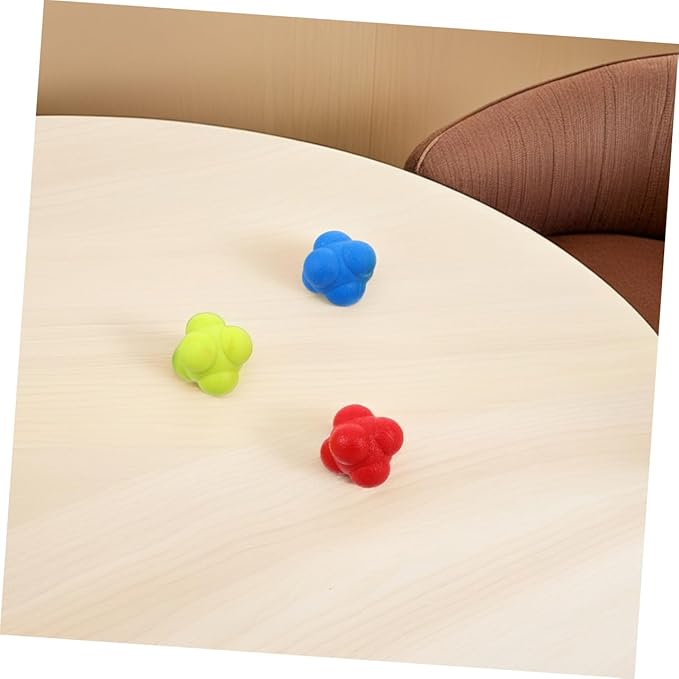 6pcs Reflex Training Balls for Boy Girl and Adults Enhance Speed and Coordination for Sports Agility Durable Elastic Reaction Balls for Hand-Eye Coordination