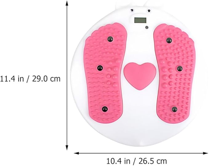 Milisten Twisting Waist Disc Board Slimming Rotating Exercise Machine with Foot Massage for Core Training and Ab Workout at Home