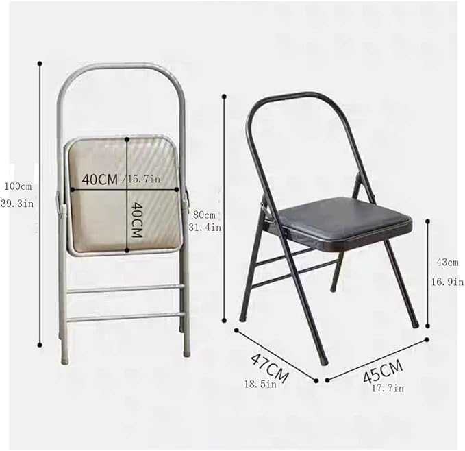 Pilates Yoga Chair,Backless Yoga Chair Prop,Yoga Chair Iyengar,Yoga Inversion Chair,Metal Folding Chair,Camel