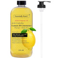 Lemon (D-Limonene) Massage Lotion Body Oil Multi-Purpose Oil 8 Fl Oz - Cellulite Massage, After-Shower Moisturizer, Hair Scalp Conditioning, and Nail & Cuticles Nourishing