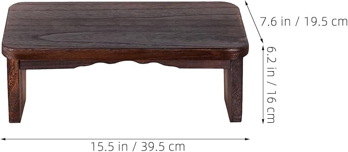 Ciieeo Meditation Stool Wood: Solid Wood Zen Meditation Bench - Kneeling Prayer Stool - Portable Wooden Kneeler for Prayer Or Temple Use