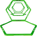 Power Systems Hex Agility Rings, Ladder, Hurdle Set All in One - Use Indoors or Outdoors for Speed & Skill Training