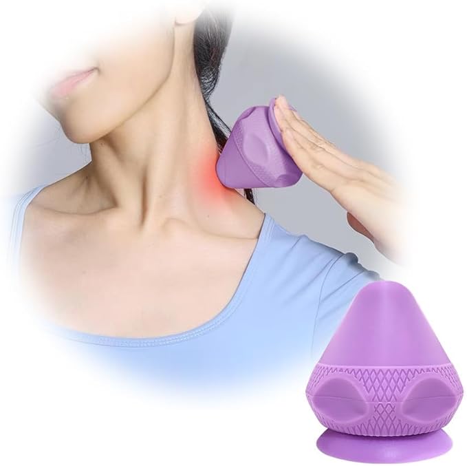 Myofascial Release Tool Mountable Massager Pressure Point Knobble Massage Tool Muscle Back Knot Remover Trigger Point Ball Self Deep Tissue Massage Tools for Neck, Shoulder, Feet with Suction Cup