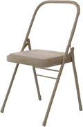 Yoga Chair,PU Seat Surface is Comfortable and Soft Double Beam Pilates Chair,for Home Office Dining Indoor Outdoor(Color2)
