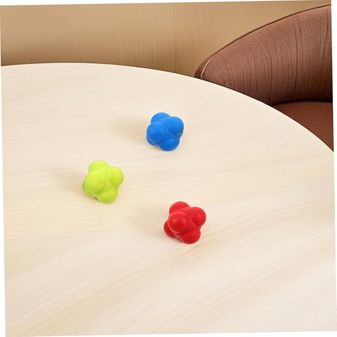 VICASKY 6pcs Agile Training Ball Hand Eye Coordination Training React Reflex Balls Ball Training Elastic Reaction Balls Reflex Training Tools Body Coordination Training