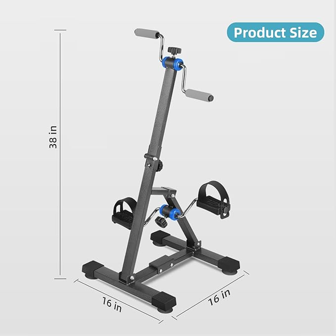 Arm and Leg Exercise Pedal Machine for Seniors, Seated Rehabilitation Bike for Physical Therapy, Elderly Stroke Recovery & Mobility Training Equipment