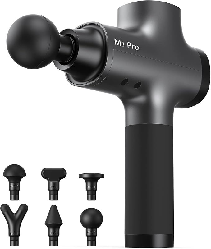Opove M3 Pro 2 Massage Gun Deep Tissue Percussion Muscle Massager for Workout, Percussive Therapy Fascia Gun for Athletes Fast Recovery, 30 Days Long Battery Life, 70lbs Stall Force