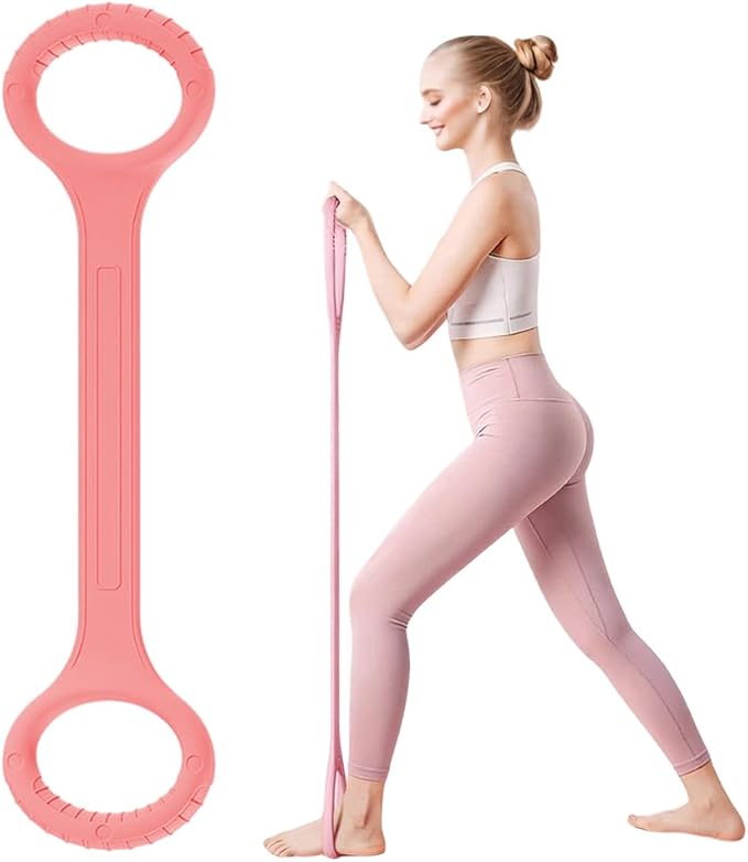 Figure 8 Resistance Band with Handles,Arm Back Training Elastic Ropes Shoulder Training Elastic Ropes Exercise Equipment for Yoga,Pilates, Stretching