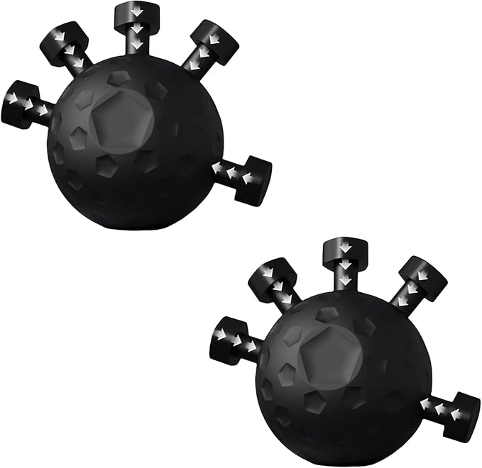 2 Pack Finger Grip Strengthener,Resistance Hand Gripper for Strength Training, Physical Therapy, Forearm Workout & Grip Strength Tester - Black