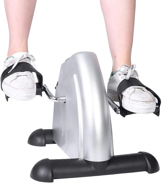 Under Desk Pedal Exerciser, Compact Mini Exercise Bike for Seniors, Indoor Leg and Hand Trainer for Home Gym Fitness