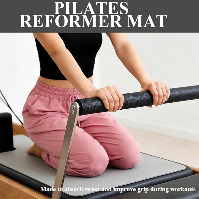 Non-Slip Pilates Reformer Mat Cover,0.8mm Thick Pilate Reformer Machine Cover Mat Towel,Pilates Mats for Reformer,Fleece Exercise Matfor Pilate Training Yoga 39" x 24"