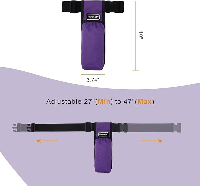 Massage Oil Holster, Adjustable and Durable Massage Holster, Bag only, Bottle not Included