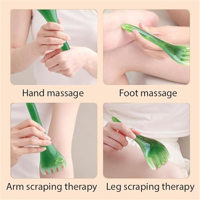 3pcs Head Massager Comb, Gua Sha Facial Massage Tools Five Claw Facial Scrapper Scalp Massage Comb Scraping Board Sticks Skin Care Massager Acupoint Pen for Back Neck Face, Head SPA