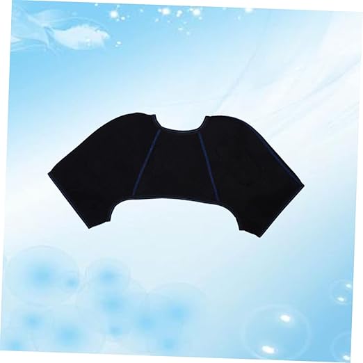 Self-Heating Shoulder Pad Large Black Breathable Support Belt Magnetic Therapy for Pain Relief for Men and Women at Home or Office