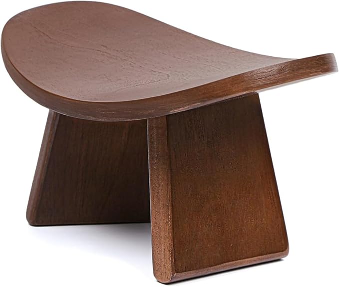 Meditation Bench, Wooden Kneeling Stool with Travel Bag, Portable Yoga Auxiliary Stool, Multifunctional Ergonomic Seat, Detachable Comfort Chair, for Yoga, Prayer, Meditation