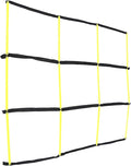 Football Agility Ladder Training Equipment Foldable Yellow Rope Ladder for Speed and Footwork Drills for Sports Conditioning and Agility Training