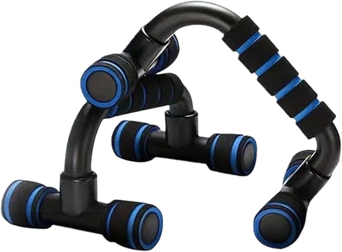 Professional Push Up Stands H Type Construction for Increased Ranges of Motion in Strength Training Exercises Regulable Push Up Platforms