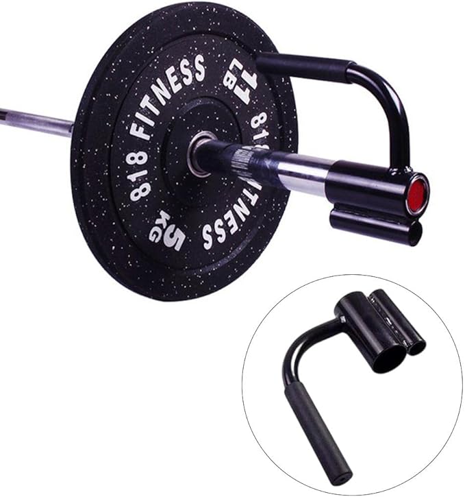 Barbell Row Handle Attachment for 25mm & 50mm Rods, Angled Single Handle for Home Gym Strength Training Equipment