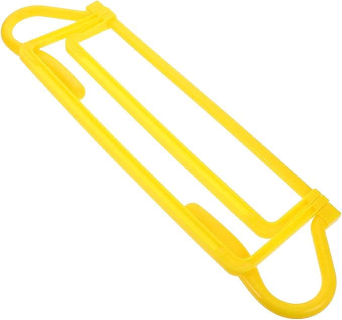Luxshiny Adjustable Football Training Hurdles Set – Foldable Yellow Speed and Agility Jump Hurdles for Soccer Footwork and Athletic Conditioning