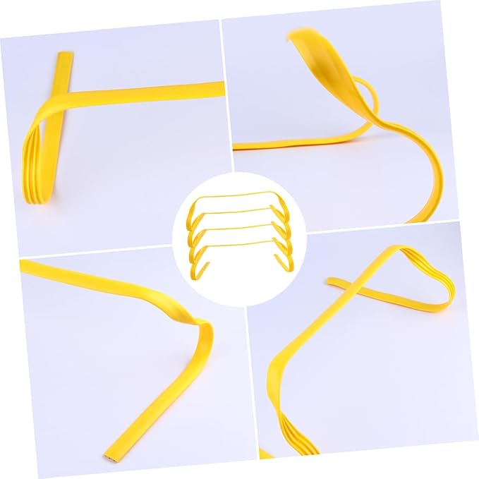4Pcs Agility Training Hurdles Soccer Equipment for Speed Flexibility Coordination Durable Weatherproof Design for Outdoor Sports Activities